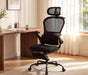 Ergonomic Massage Office Chair with Footrest, Comfy Computer Chair, Black