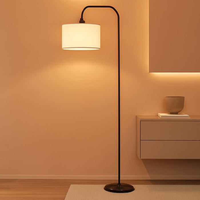 LED Floor Lamp for Living Room, 3 Color Temperature, with Foot Switch, 9W Bulb Included, Oil Rubbed Bronze