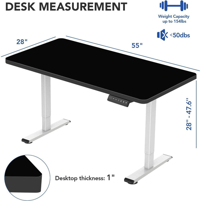 Ergonomic Electric Standing Desk with Memory Controller