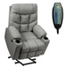 Electric Power Lift Massage Recliner Sofa with 8 Point Massage and Lumbar Heat