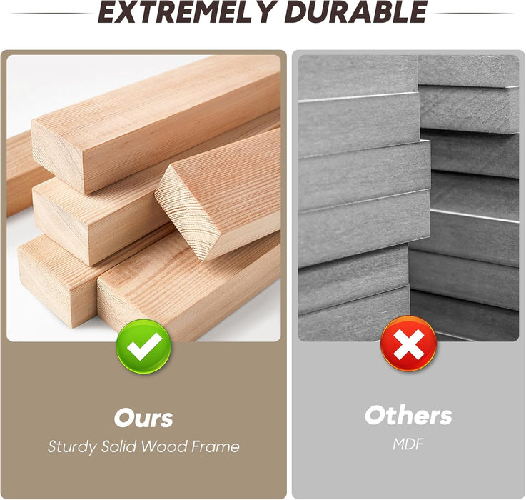 Queen Murphy Bed Chest with Charging Station & Large Drawers, Wooden Cube Cabinet Bed with Foldable Bedframe for Apartment Living Room Bedroom(Mattress Not Included) Walnut