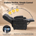 Power Recliner Chair for Adults, Electric Recliner for Living Room, Zero-Gravity Single Reclining Armchair with USB Port, Side Pockets, Cup Holders, Chenille, Dark Gray