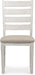 Skempton Modern Farmhouse Dining Room Chair, 2 Count, Whitewash