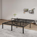 Full Size Bed Frame 14 Inch Metal Platform Bed Frames with Underbed Storage