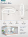 Ceiling Fans with Lights, 20 Inch Low Profile Ceiling Fan with Remote, 6 Speeds, Reversible, Dimmable Flush Mount Fan Light, Modern Fandelier Ceiling Fan with Lights for Bedroom, White