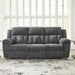 Frohn Contemporary Manual Reclining Sofa, Gray