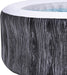 Greywood 65 Inch 3 Person round Inflatable Hot Tub Spa with Control Panel, Floor Protector, and Portable Hot Tub Cover, Gray