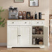 Buffet Cabinet, Sideboard, 3 Doors, 42.1 X 15.8 X 31.8 Inches