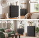 Black 6 Drawer Dresser for Bedroom, 47" Tall Chest of Drawers