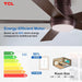 Ceiling Fan with Light: Oil Rubbed Bronze Finish 5 Wood Grain Blade Low Profile Remote Control Flush Mount DC Reversible 3CCT Dimmable Noiseless Fan with Light for Indoor and Room