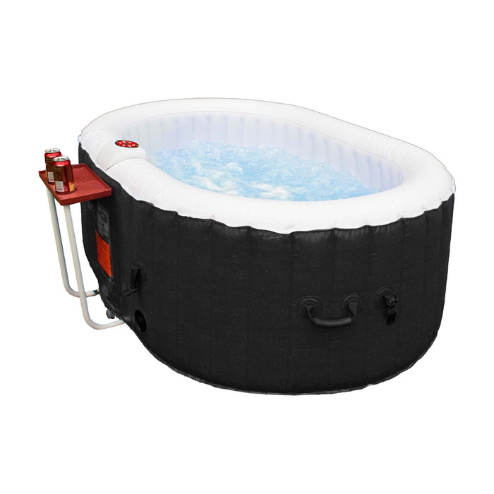 ALEKO Oval Spa Inflatable 2 Prs Hot Tub Personal Spa 145 Gallon with Drink Tray