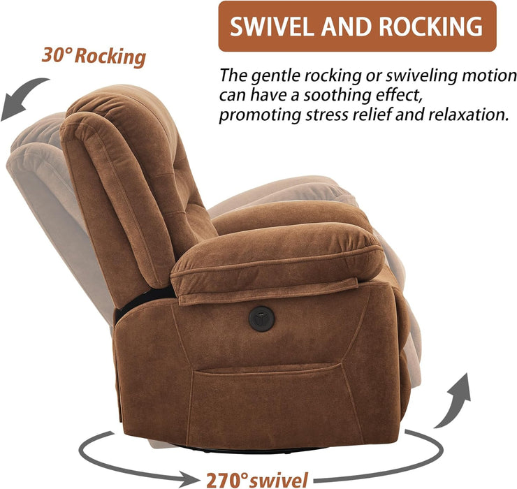 Power Rocking Recliner with Massage & Heat