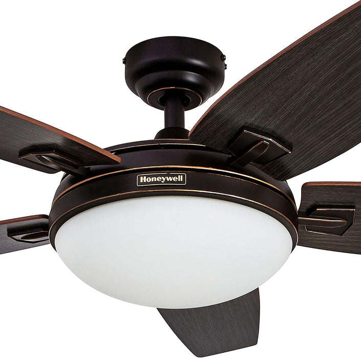Carmel 48 Inch Bronze Contemporary Ceiling Fan