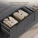 Bedroom Dresser with 6 Deep Wide Large Fluted Drawers for Closet