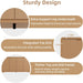 59" Fluted Buffet Cabinet Sideboard with Ample Storage, Natural Oak | Adjustable Shelves, Soft-Close Hinges, Anti-Tip Device, Thick Sturdy Panels, Rounded Edge, Sturdy Structure, Easy Assembly