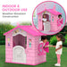 Disney Princess Plastic Indoor,Outdoor Playhouse with Easy Assembly