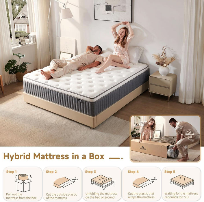 HighlyBreathable Full Size Memory Foam Mattress 12Inches