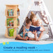 Kids Rotating Bookshelf, Small Corner Bookshelf for Small Space, 360° Display 3 Tier Floor Standing Bookcase Storage Rack, Wooden Narrow Bookcase Organizer for Bedroom, Living Room