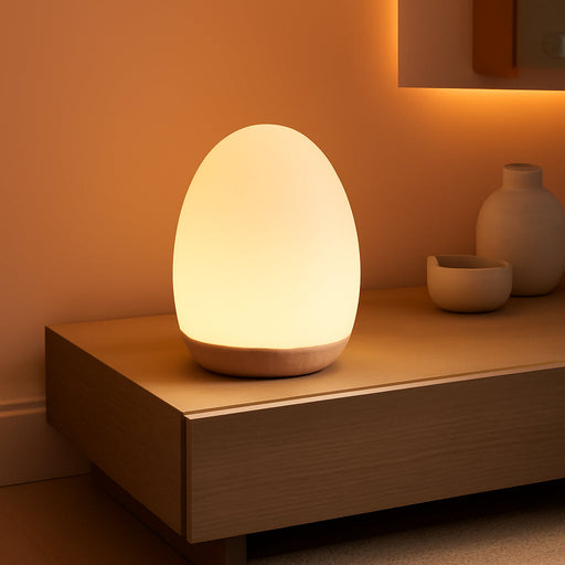 Night Light for Kids, Baby Egg Light with 7 Colors Changing Mode & Stepless Dimming, Nursery Night Lamp BPA Free,Rechargeable Egg Night Light for Breastfeeding 1H Timer & Touch Control, Wood