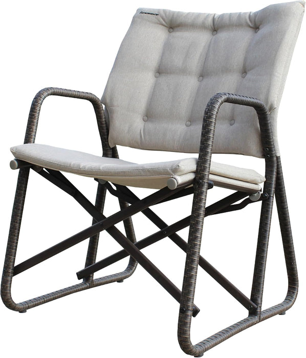 Folding Patio Chair - Ergonomic Design for Back Pain Relief