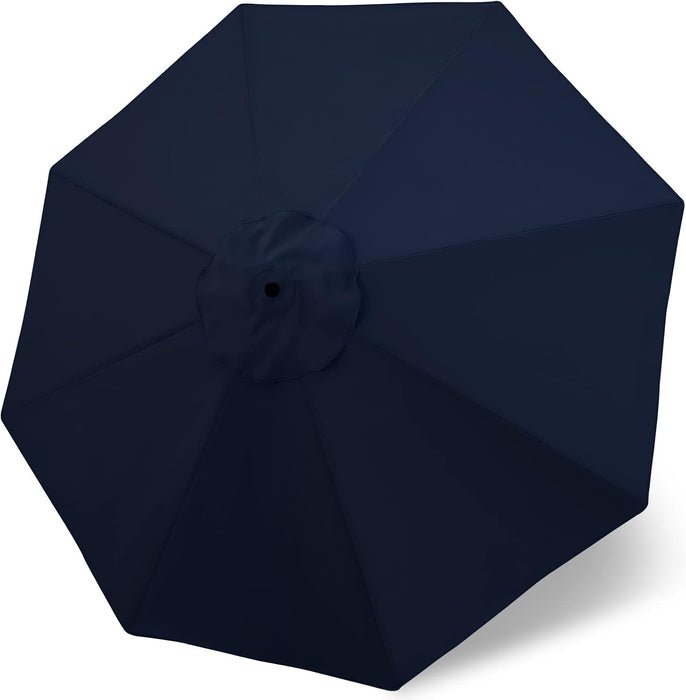 Patio Umbrella 9 Ft Replacement Canopy for 8 Ribs-Navy Blue