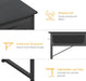 32 Inch Small Desk with Drawers, Black