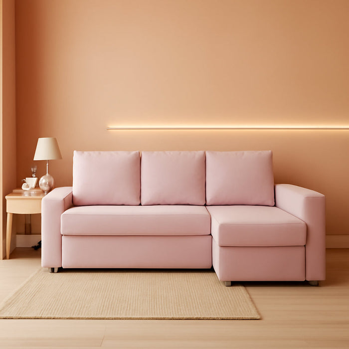 Snug Fit Friheten Slipcover for the IKEA Friheten with Chaise Corner Cover, Sofa Bed Cover, Sectional Slipcover Replacement (Pink)