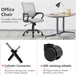 Office Chair Computer Chair Ergonomic Cheap Desk Chair Adjustable Comfortable Mid Back Task Rolling Swivel Chair with Lumbar Support for Home Office Desk (Grey)