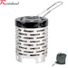 Mini Gas Heater Stove Wear-Resistant Outdoor Camping Portable Steel Warmer Heating Cover Equipment