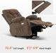 Power Lift Recliner Chair with Extended Footrest