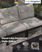 3 Seats HDPE Outdoor Patio Furniture Conversation Set