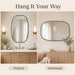 Black Oval Bathroom Mirrors 30X48 Inch