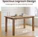 47.5"-59" Farmhouse Extendable Dining Table for 4-6, Walnut