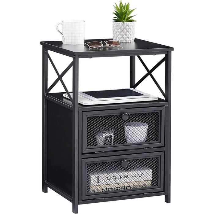X-Design Retro Black Nightstand