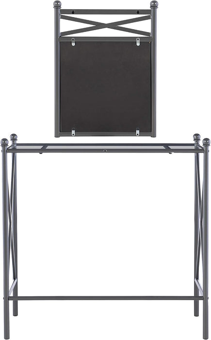 - 57752MTL-01-KD-U Mission Hills Vanity Set, 31" X 32" X 18", Metal