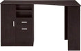 Classic Espresso Office Desk with Storage Shelves and Drawers - ShipItFurniture