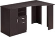 Classic Espresso Office Desk with Storage Shelves and Drawers - ShipItFurniture