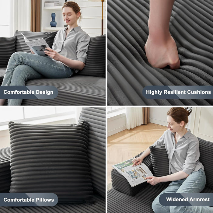 Cloud Sectional Couch Modular Sofa with Deep Seat - ShipItFurniture