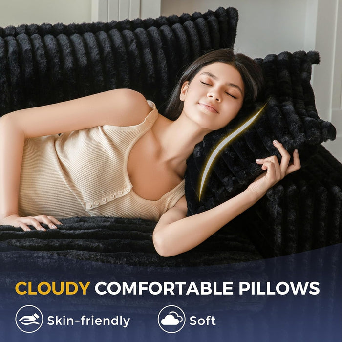 Comfortable Bean Bag Chair with Wide Armrests and Support - ShipItFurniture