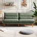 Comfortable Green Futon Sofa Bed with Adjustable Backrest - ShipItFurniture