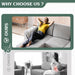 Comfortable L Shaped Convertible Sectional Sofa with Pillows - ShipItFurniture
