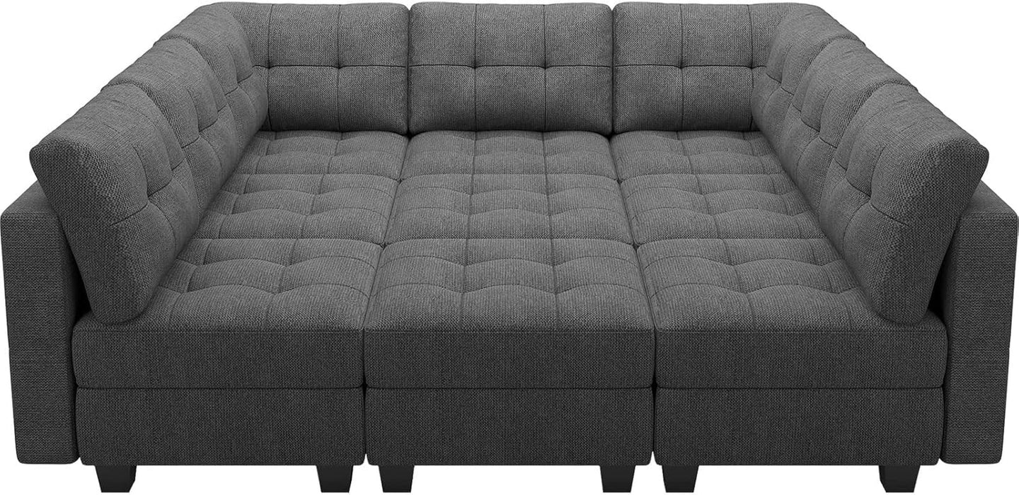 Comfortable Modular Sleeper Sofa Couch with Storage Solution - ShipItFurniture