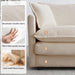 Comfy Chenille Sofa Chair with Toss Pillow Light Coffee - ShipItFurniture