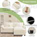 Comfy Cloud Couch Modular Sofa with Ottoman and Pillows - ShipItFurniture