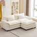 Comfy Cloud Couch Modular Sofa with Ottoman and Pillows - ShipItFurniture