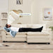 Comfy Cloud Couch Modular Sofa with Ottoman and Pillows - ShipItFurniture