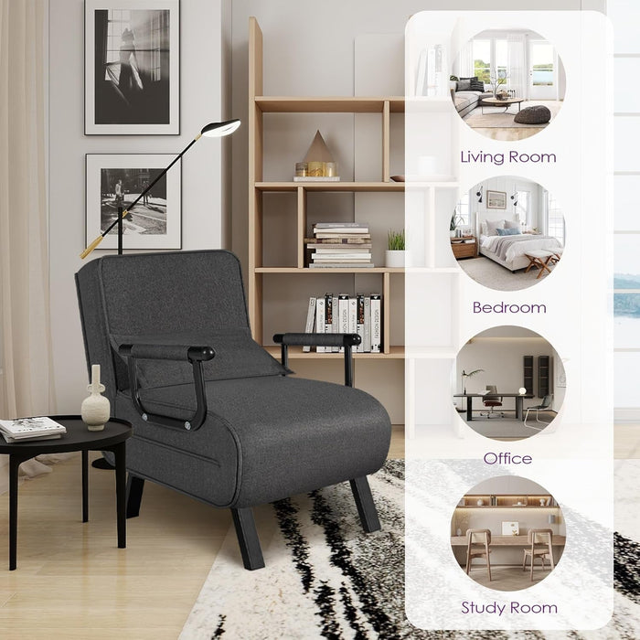 Comfy Convertible Sleep Chair Bed with Adjustable Backrest - ShipItFurniture