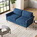 Comfy Mid - Century Modern 65 Inch Blue Loveseat Sofa - ShipItFurniture
