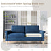 Comfy Mid - Century Modern 65 Inch Blue Loveseat Sofa - ShipItFurniture
