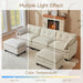 Comfy Modular Sectional Sofa With Movable Ottomans - ShipItFurniture